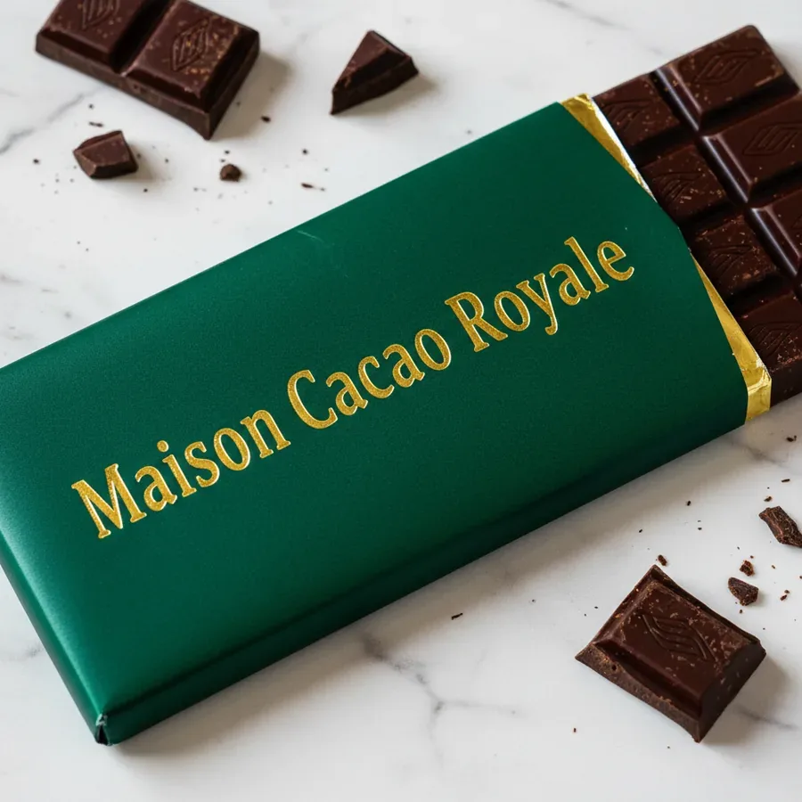 La Maison Cacao Royale — véritables tablettes et sculptures de chocolat